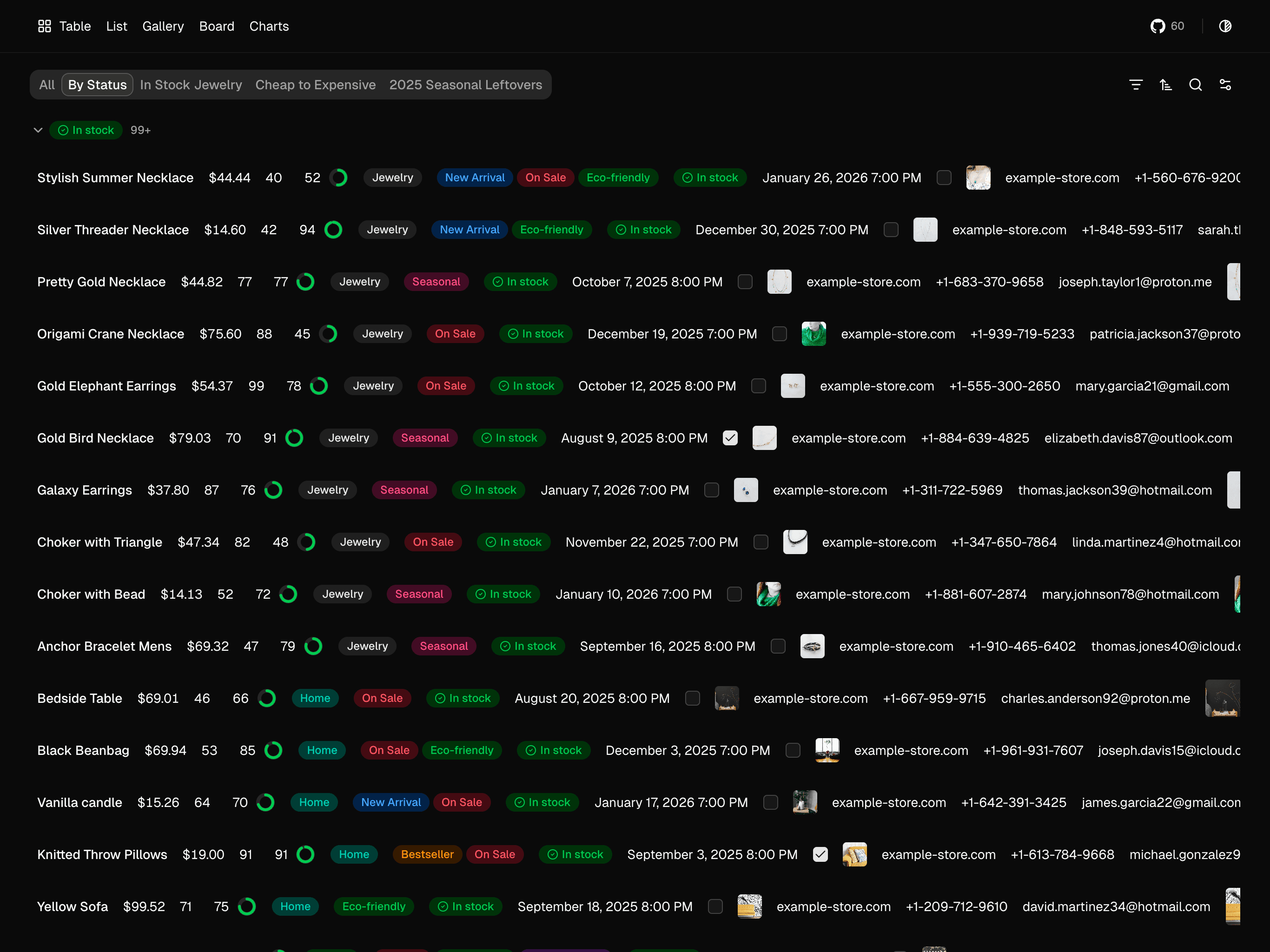 List View Demo